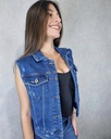 Chaleco de jeans estivaneli de dama chl0225