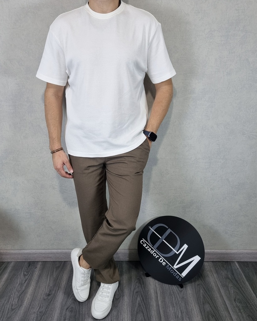 Pantalon de lino comfort fit estivaneli 13092