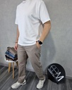 Pantalon de lino comfort fit estivaneli 13092