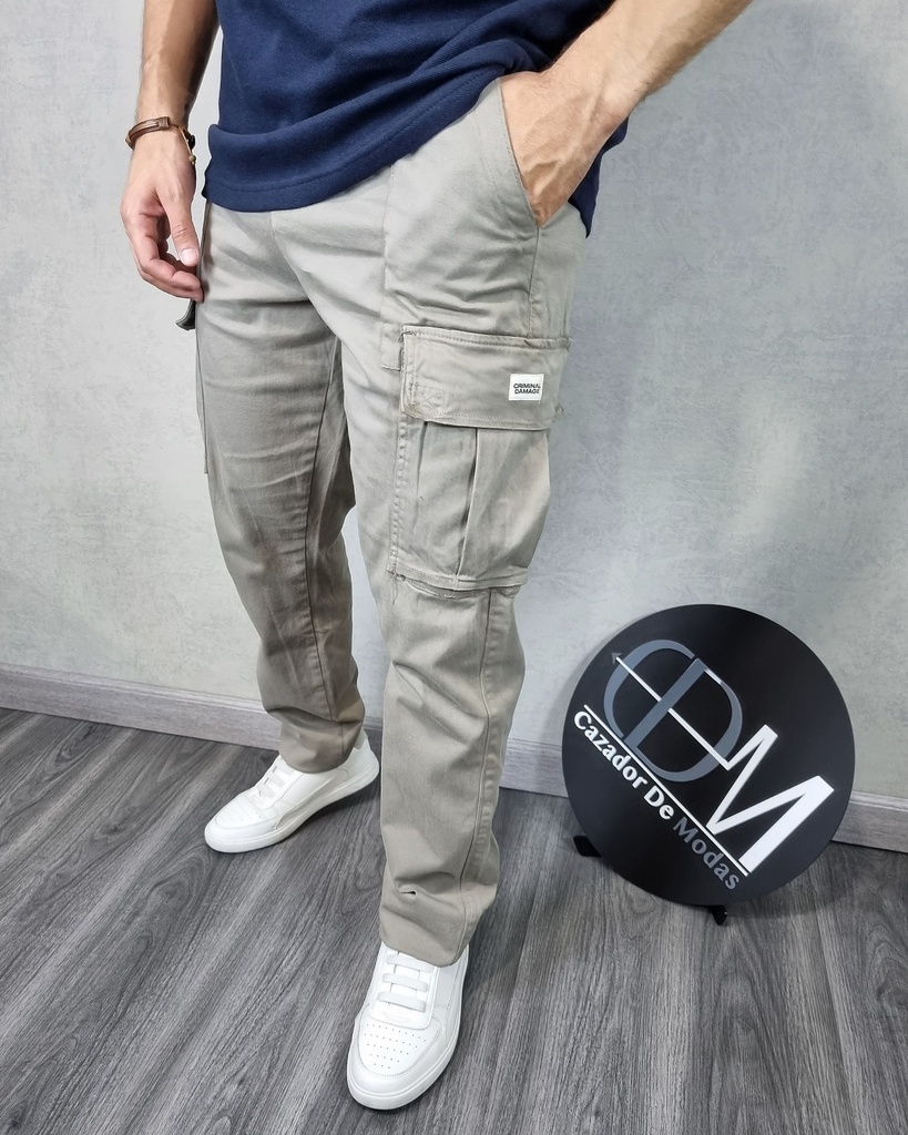 Pantalon cargo relaxed fit estivaneli 6287