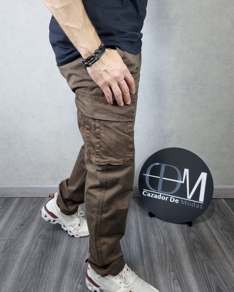 Pantalon cargo slim fit estivaneli 6000