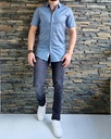 CAMISA OXFORD CON CUELLO MANGA C 100667