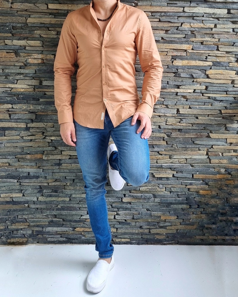 CAMISA OXFORD CUELLO MAO M/L 100652