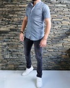 CAMISA OXFORD CUELLO MAO M/C 100655