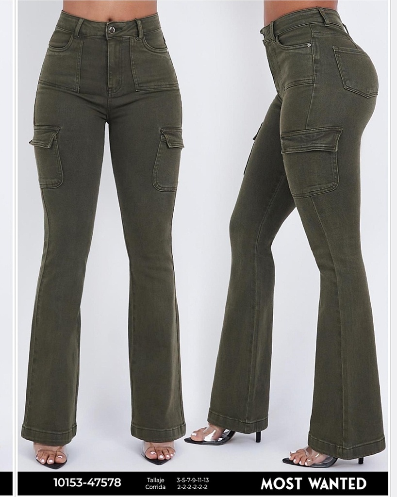 JEANS CARGO MOSTWANTED DAMA 47578