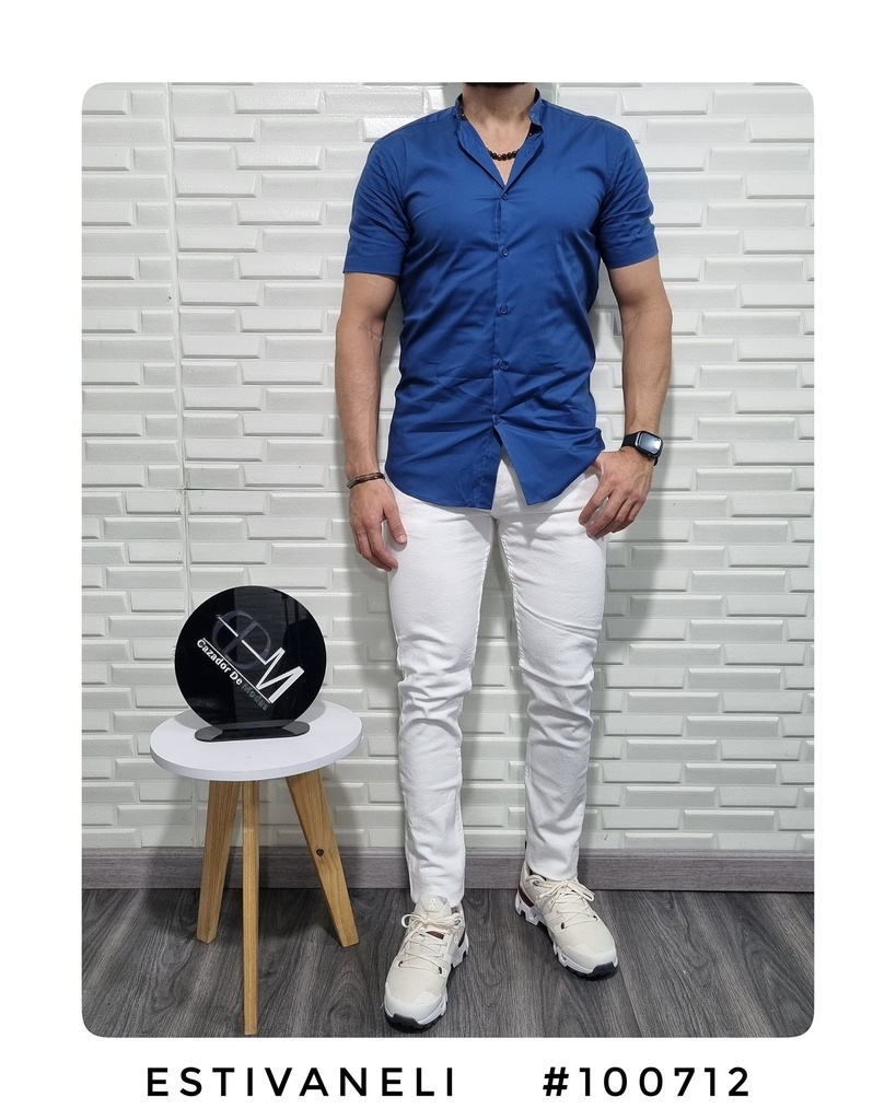 CAMISA ESTIVANELI CUELLO MAO M/C 100712