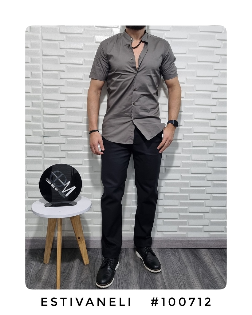CAMISA ESTIVANELI CUELLO MAO M/C 100712
