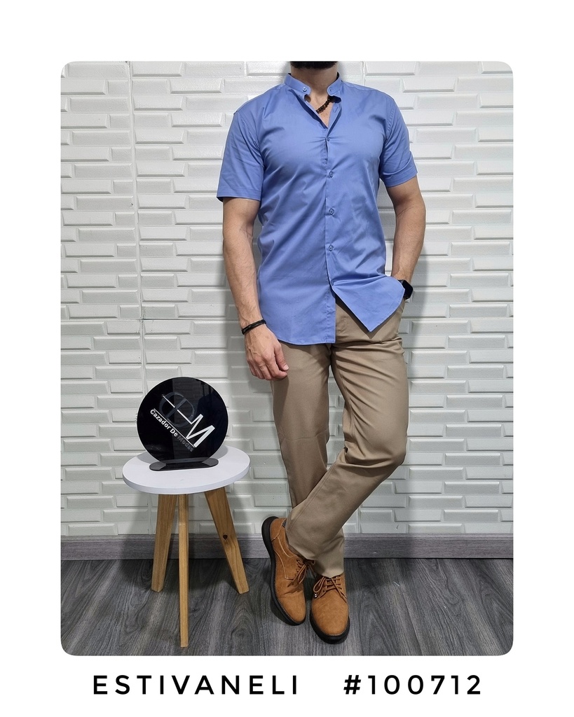 CAMISA ESTIVANELI CUELLO MAO M/C 100712