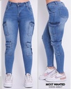 JEANS DAMA CARGO MOSTWANTED 49927