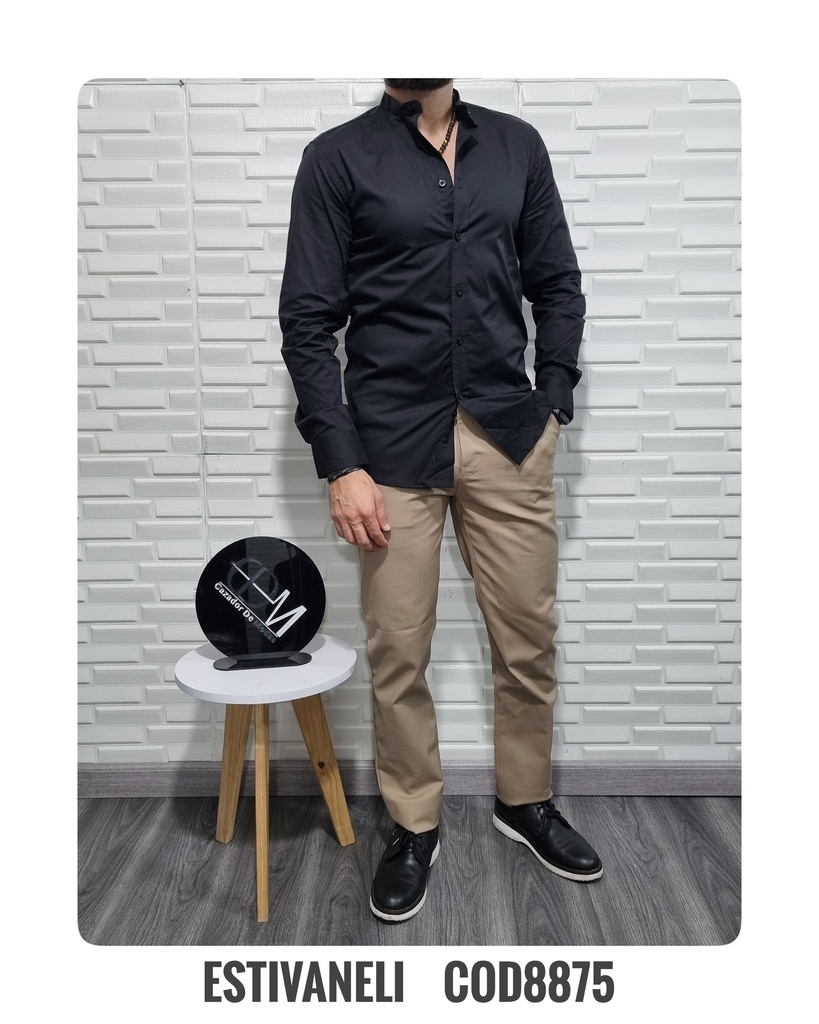 CAMISA ESTIVANELI CUELLO MAO ML 8875