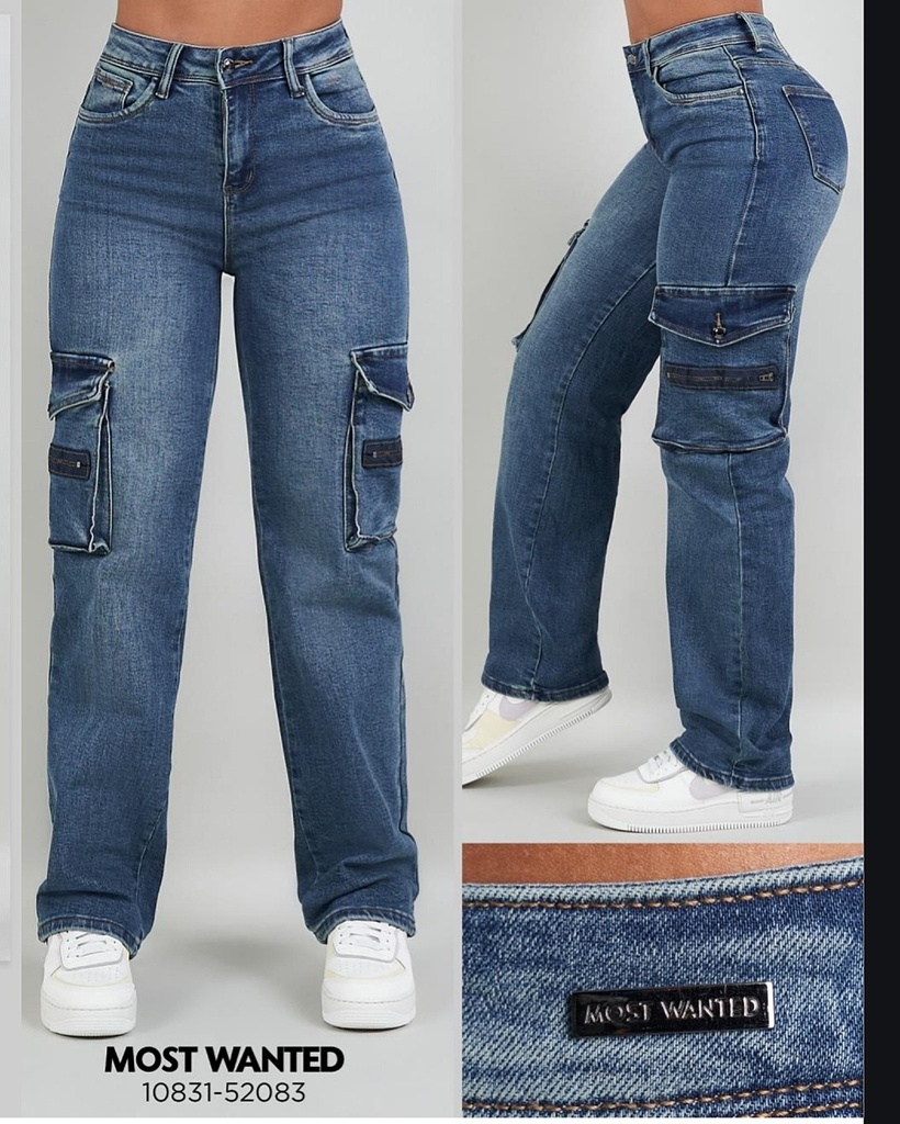 Jeans cargo de dama mostwanted 52083