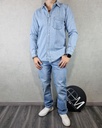 Camisa de jeans denim wear estivaneli 6139