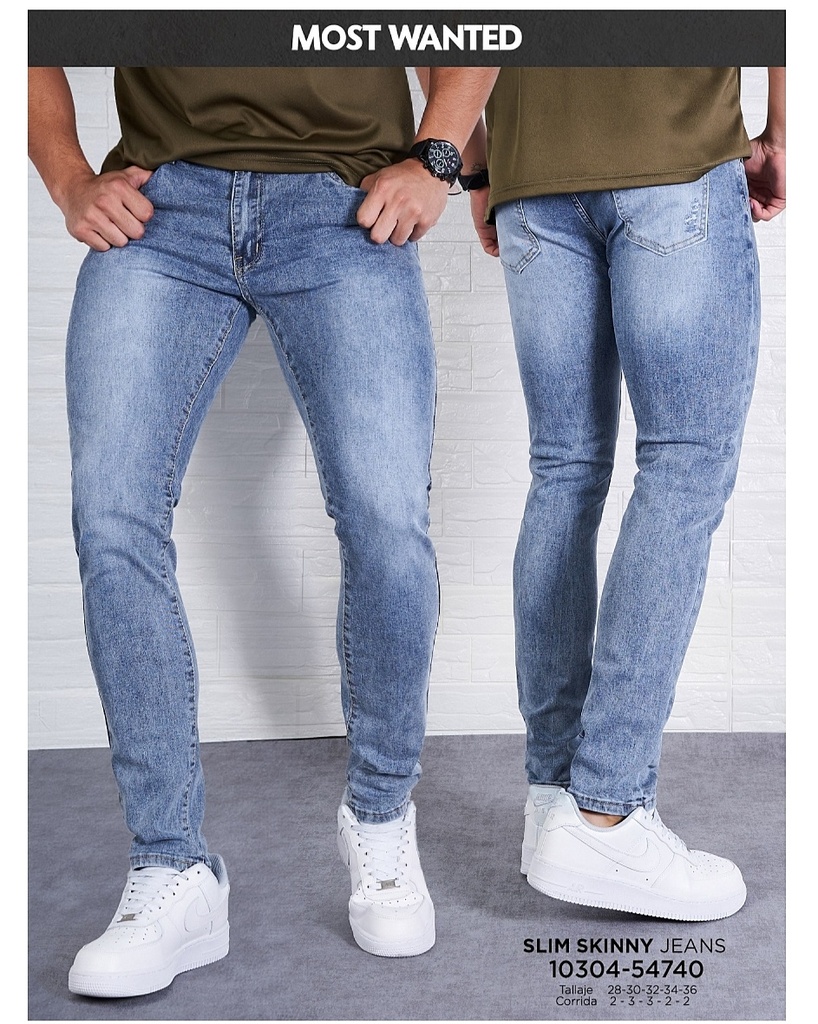 [JN54740M28] Jeans skinny mostwanted de caballero 54740 (28)