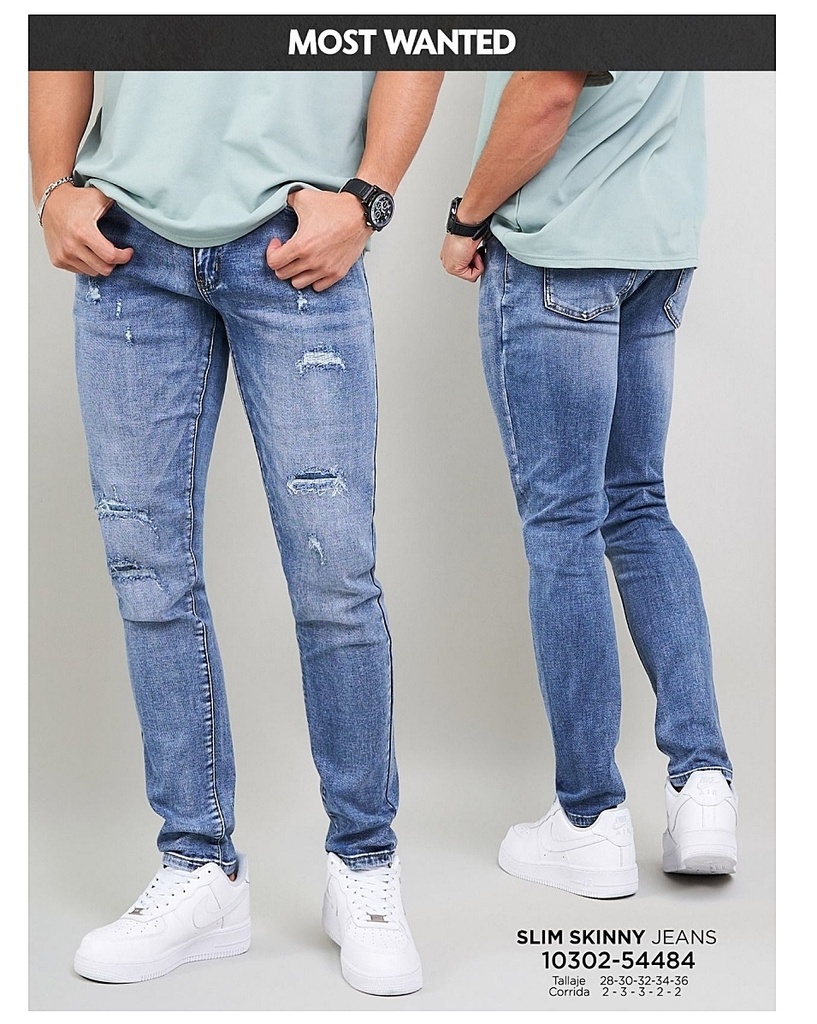 [JN54484M28] Jeans skinny mostwanted de caballero 54484 (28)