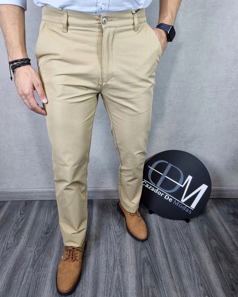 [PE13024K28] Pantalon casual comfort fit estivaneli 13027 (28, KAKI)