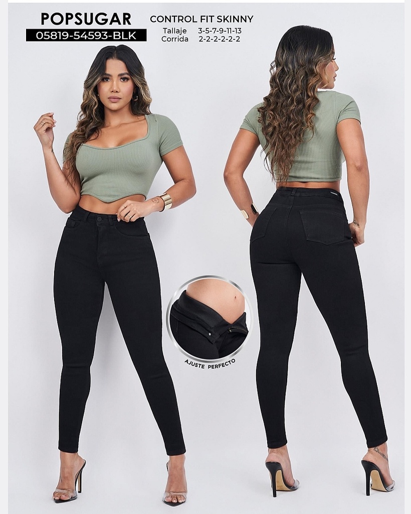 Jeans skinny con faja popsugar 54593