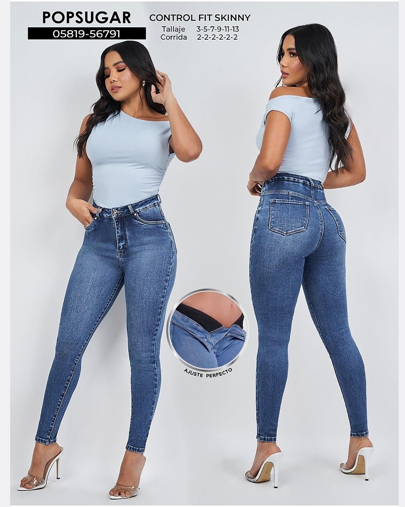 Jeans skinny con faja popsugar 56791