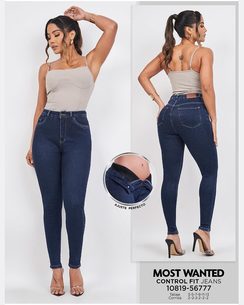 [JND56777M3] Jeans skinny con faja mostwanted 56777 (3)