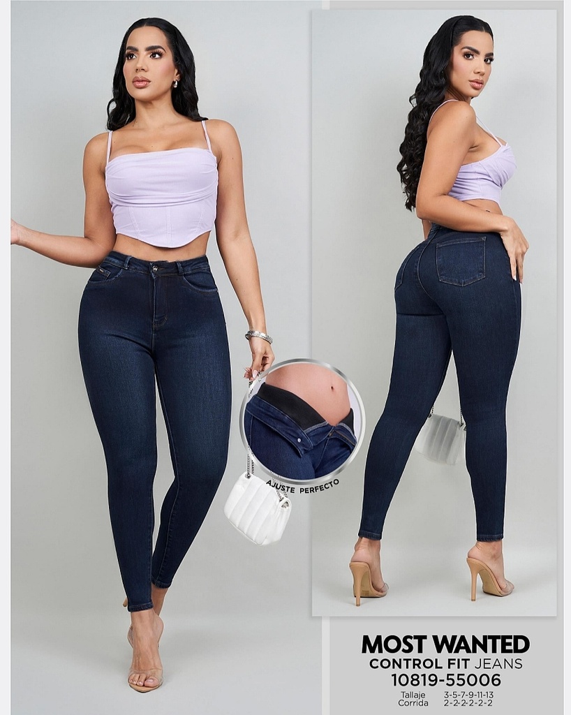 Jeans skinny con faja mostwanted 55006