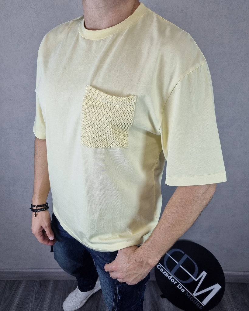 Franela unicolor oversize estivaneli 19423