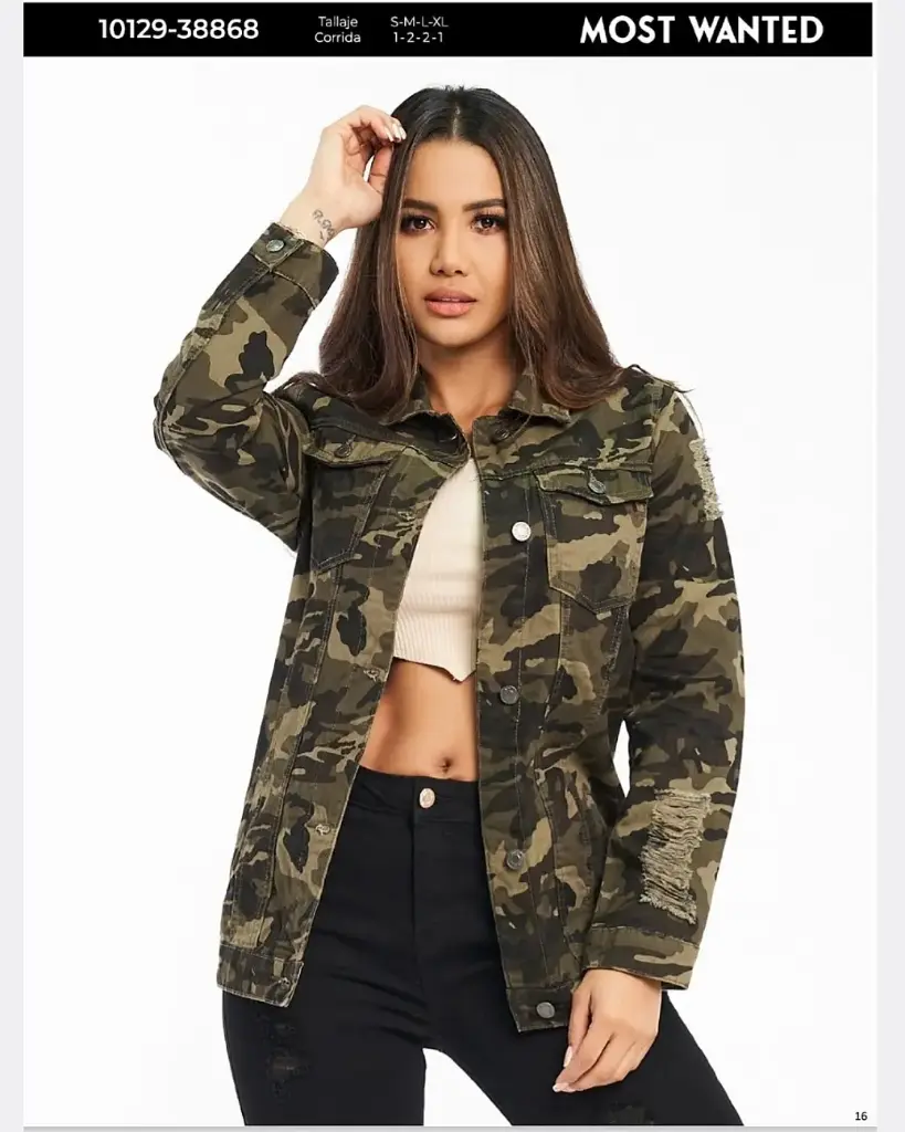 [CQD38868MS] Chaqueta camuflajeada mostwanted 38868 (S)