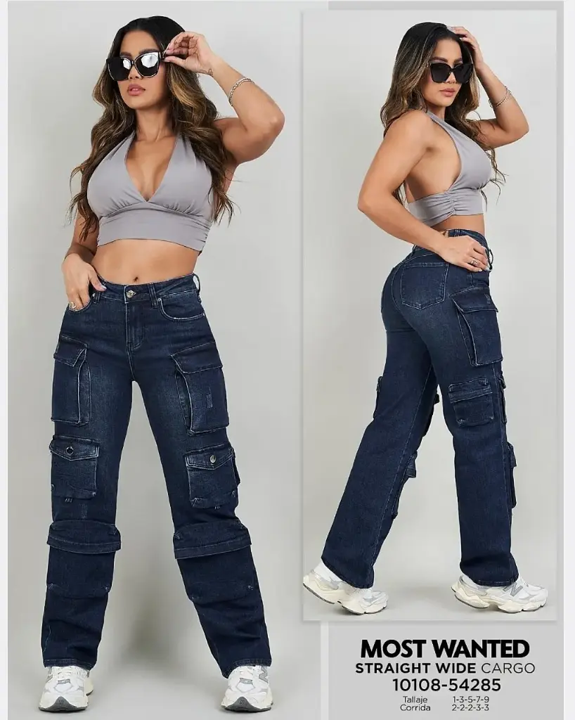 [JND54285M1] Jeans straight cargo mostwanted 54285 (1)