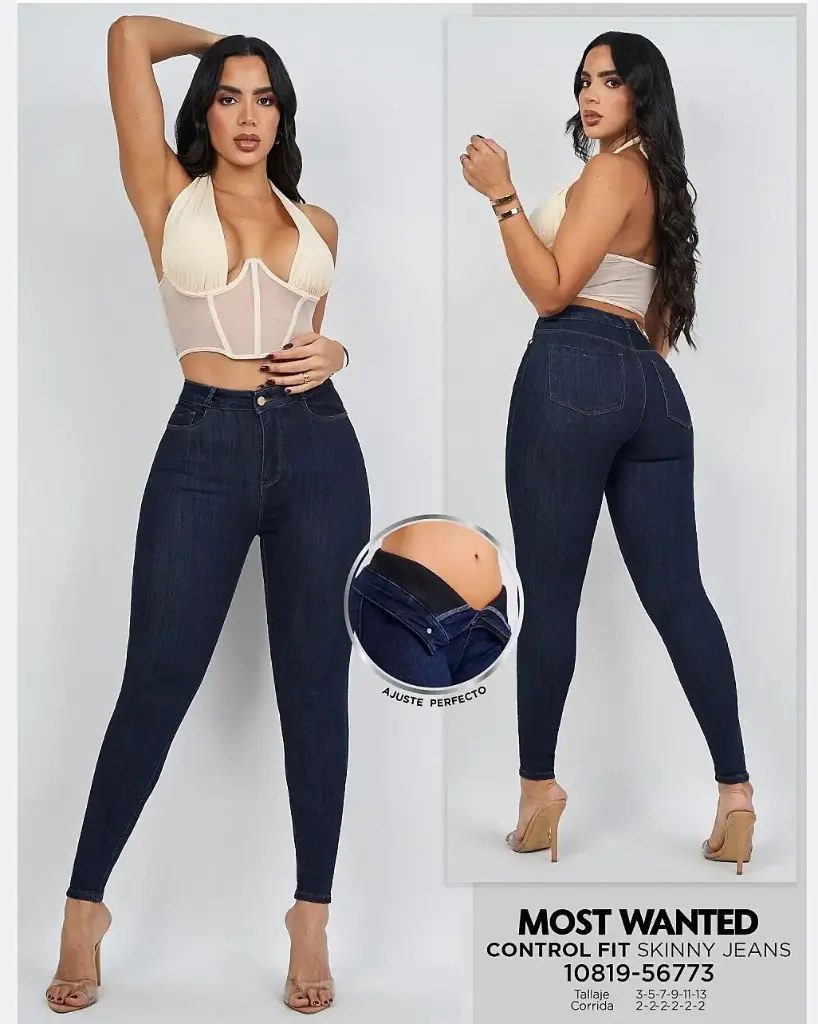 [JND56773M3] Jeans skinny con faja mostwanted 56773 (3)