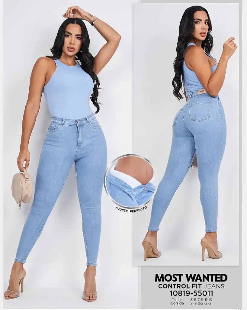 Jeans skinny con faja mostwanted 55011