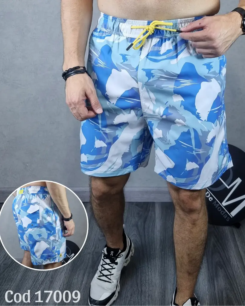 [SH17009ES] Short playero estampado estivaneli 17009 (S)