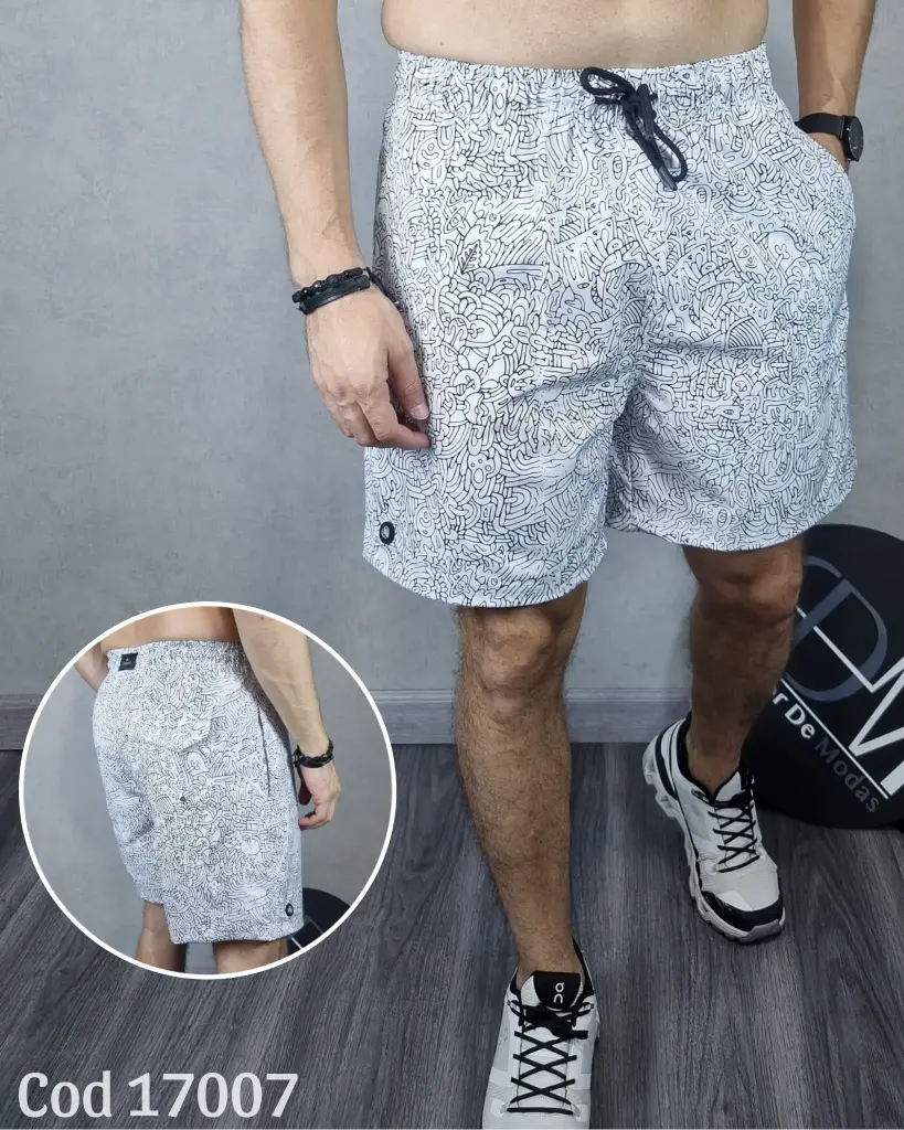 Short playero estampado estivaneli 17007