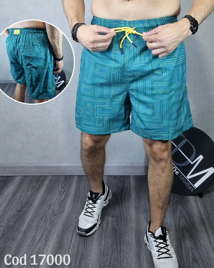 [SH17000ES] Short playero estampado estivaneli 17000 (S)