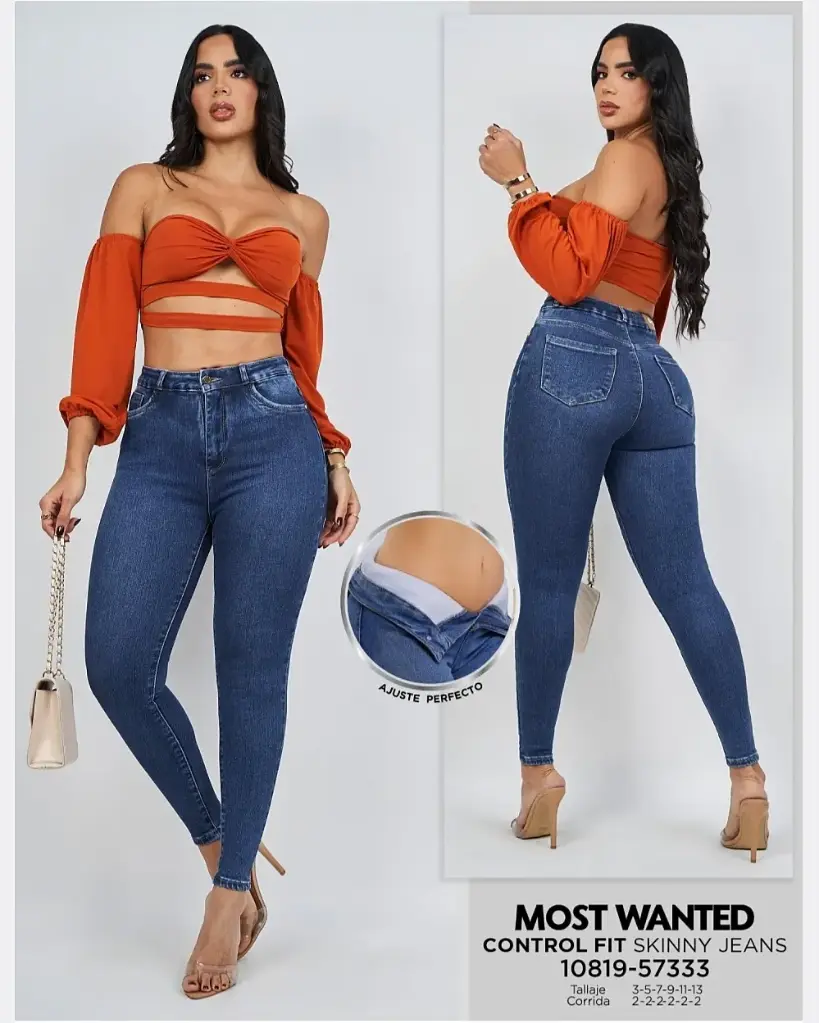 Jeans skinny con faja mostwanted 57333