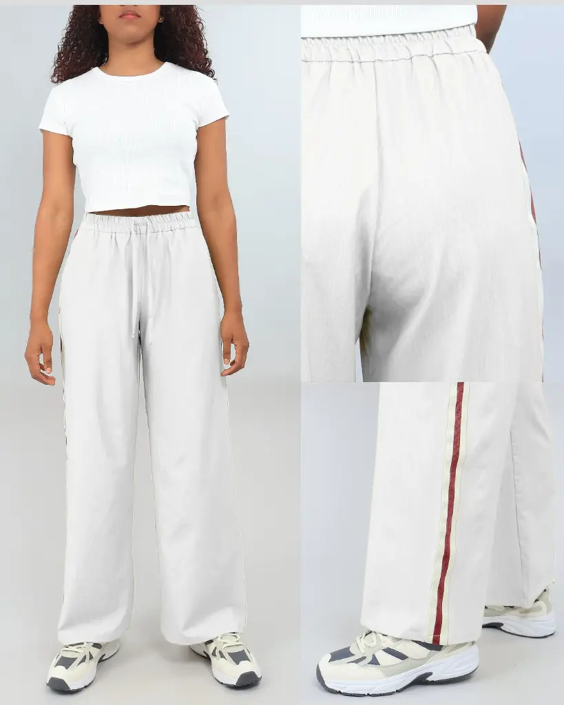 [PE63813XS] Pantalón de damas estivaneli 63821 (XS, BLANCO)