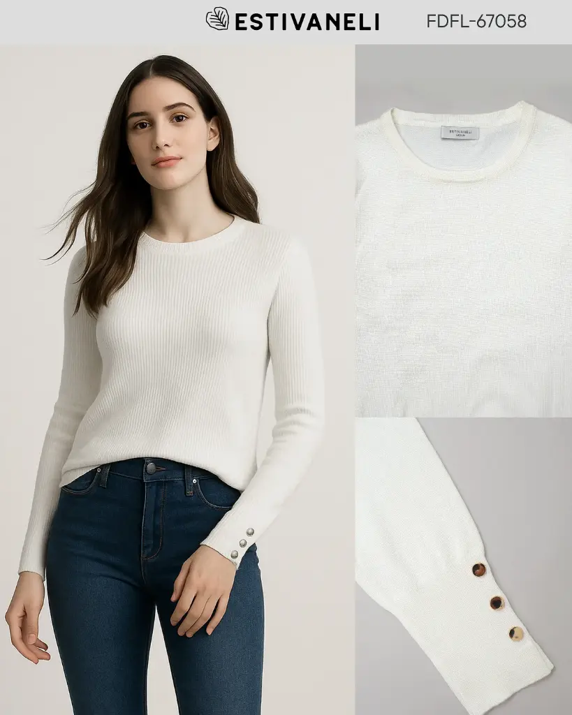 Sueter tejido de damas estivaneli 67061