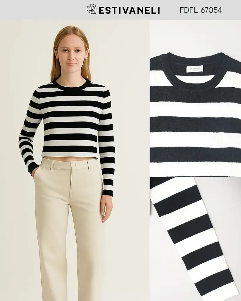 Sueter de rayas de damas estivaneli 67054