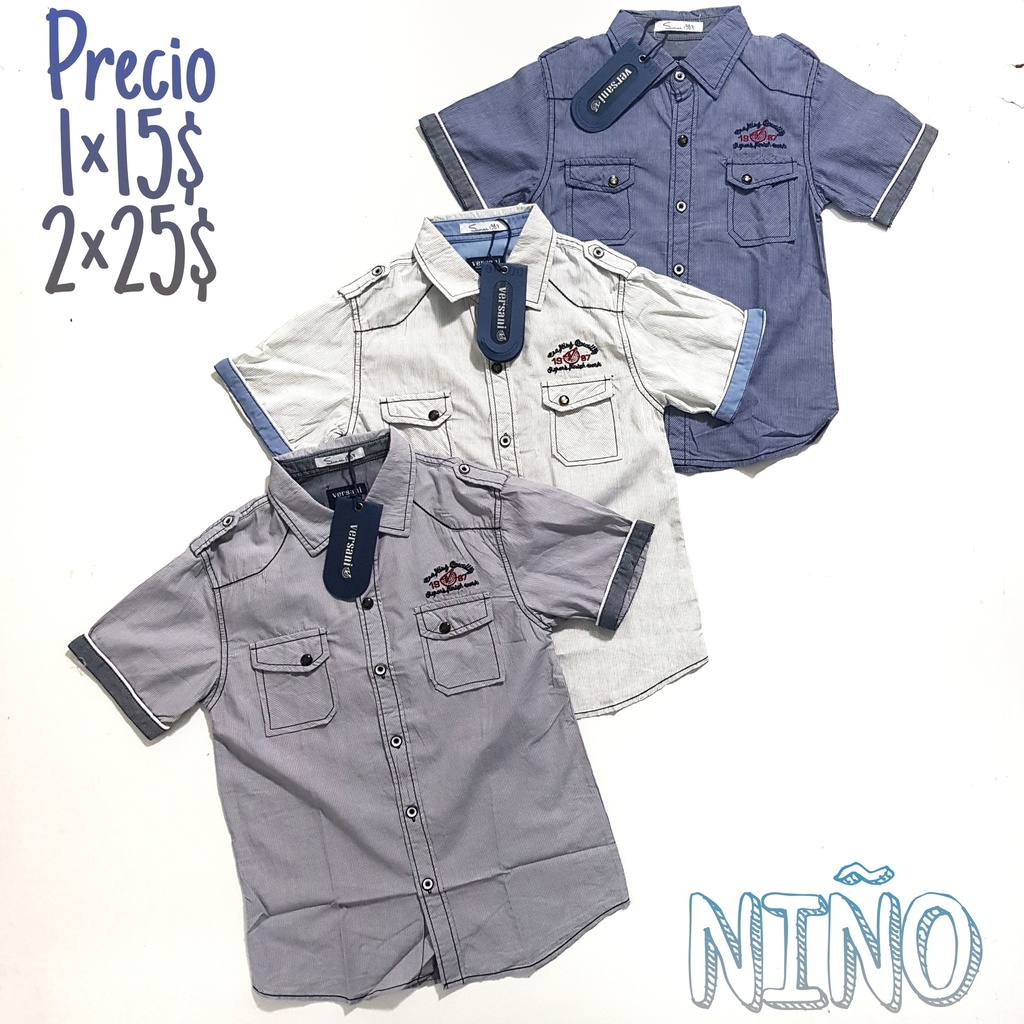 [CN193V] CAMISAS VERSANI DE NIÑO 193