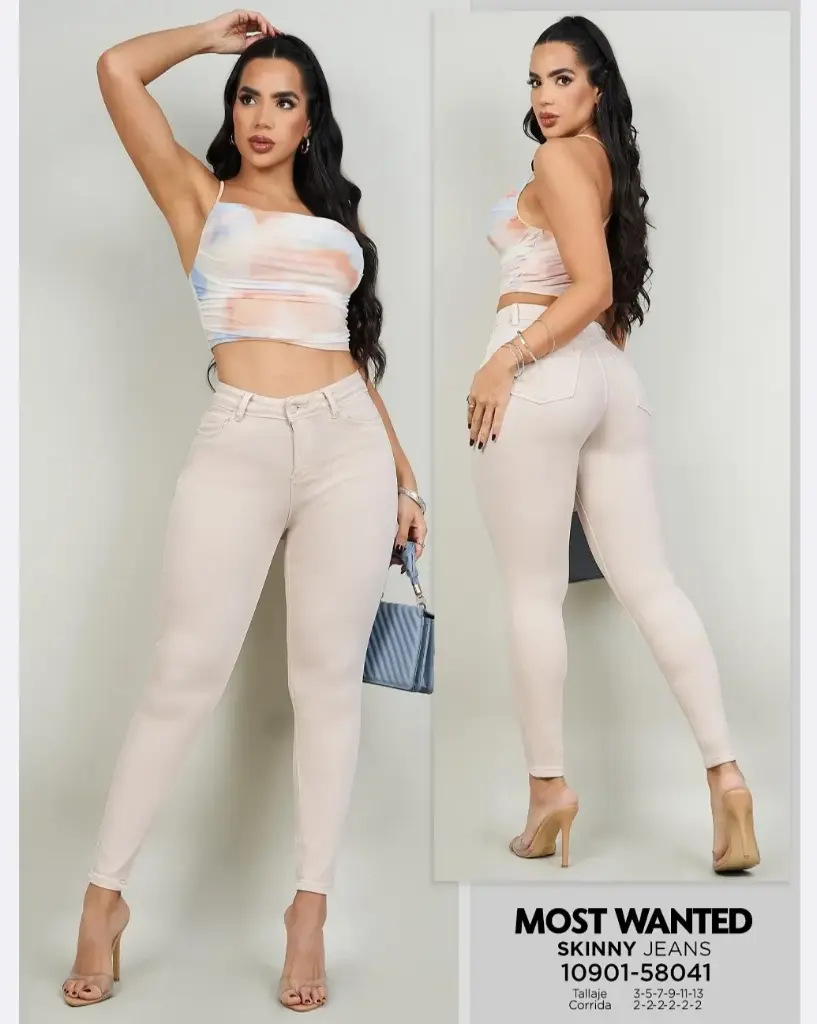 Jeans garment dye skinny mostwanted 58041