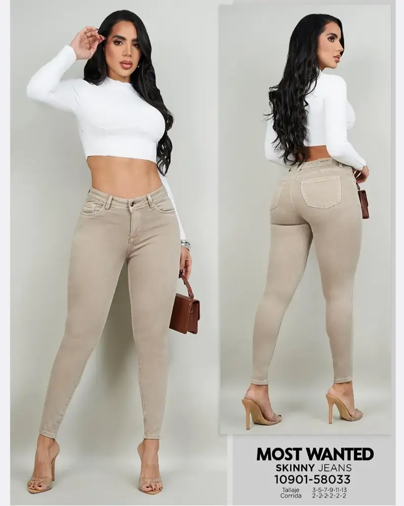 Jeans garment dye skinny mostwanted 58033