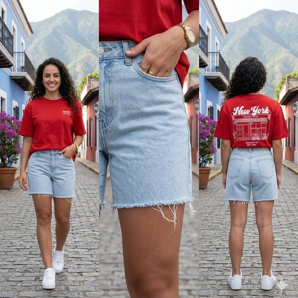 Short jeans de damas estivaneli sh4256