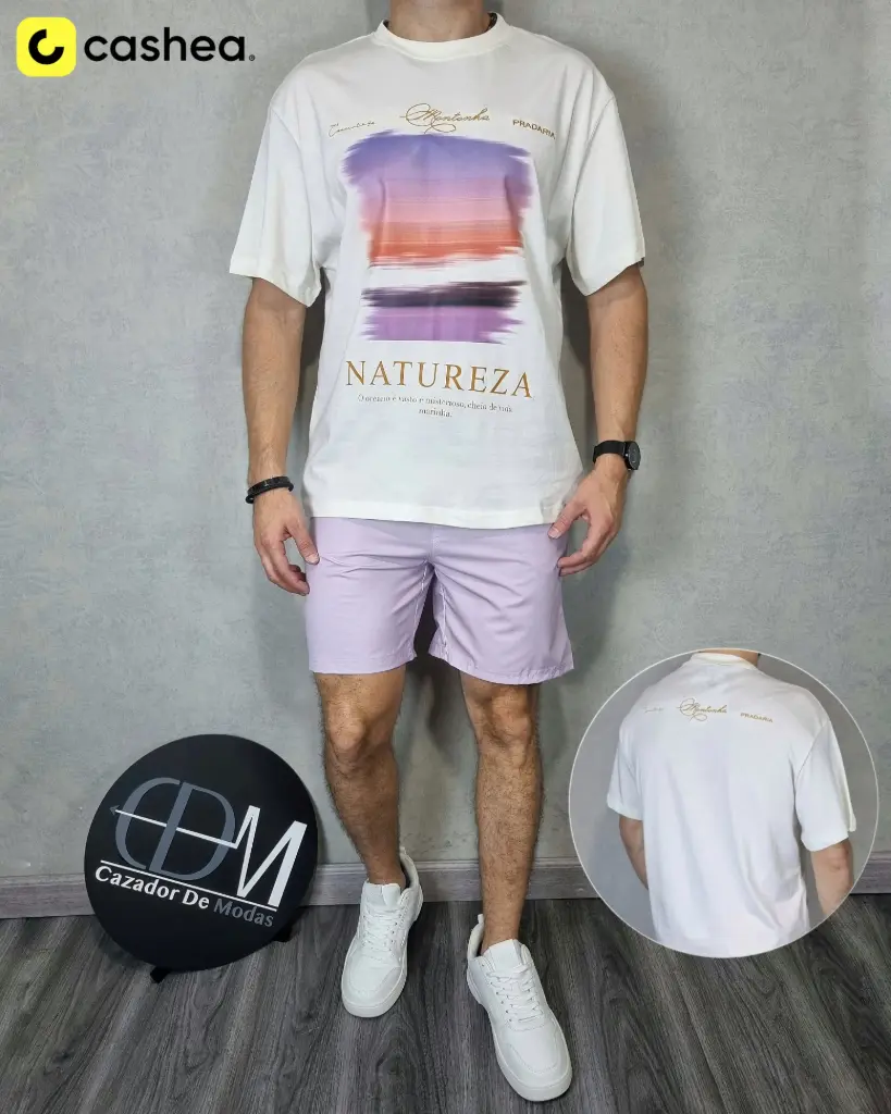 Franela oversize estampada estivaneli 37022