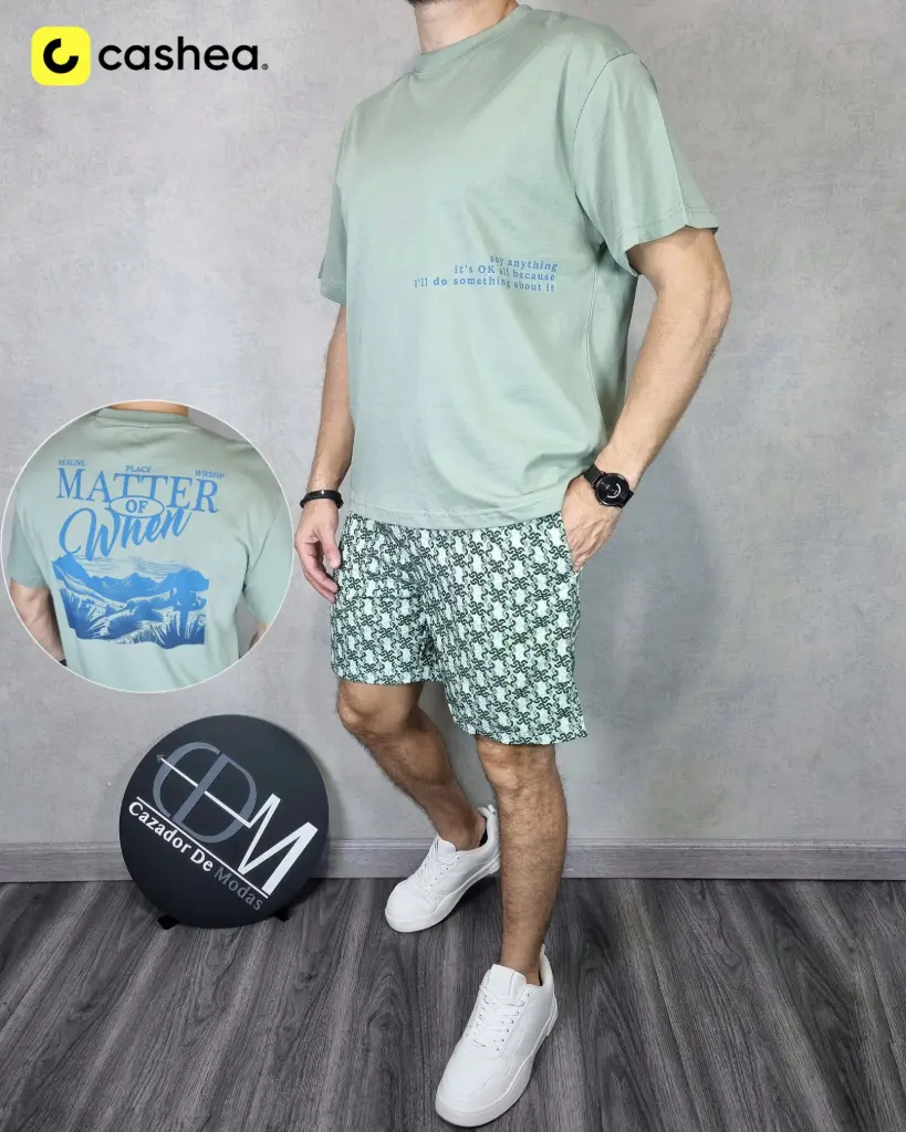 [FE37028S] Franela oversize estampada estivaneli 37028 (S)