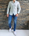 Camisa estivaneli cuello mao 100694