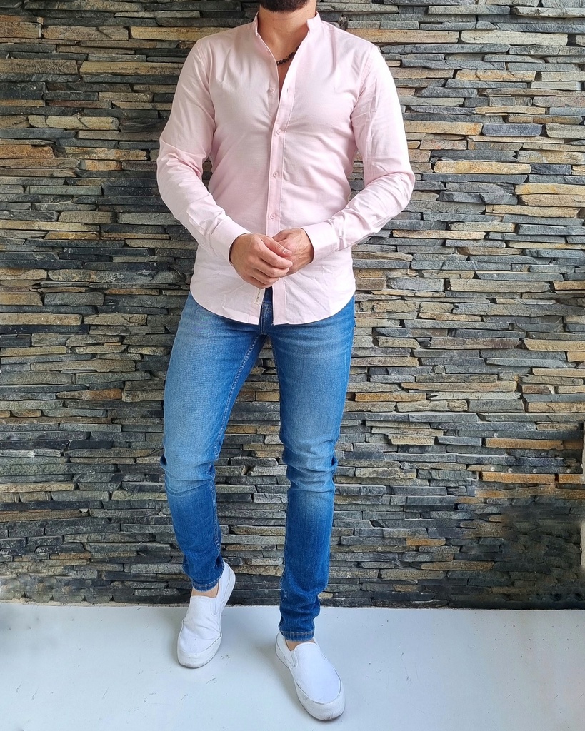 Camisa oxford cuello mao m/l 100652