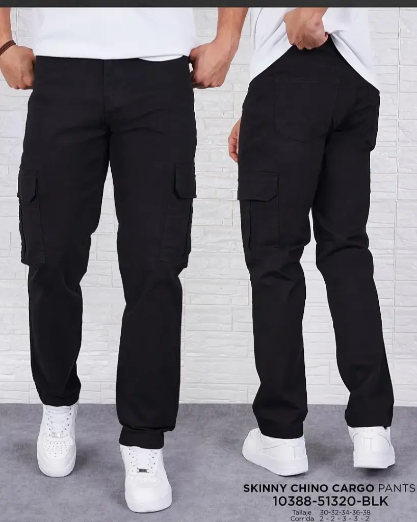 [PC51320M30] Pantalon cargo mostwanted 51320 (30, NEGRO)