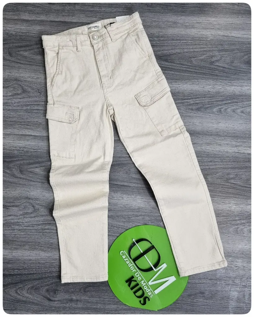 [PCN6395E7] Pantalón cargo de niños estivaneli pn6395 (7)