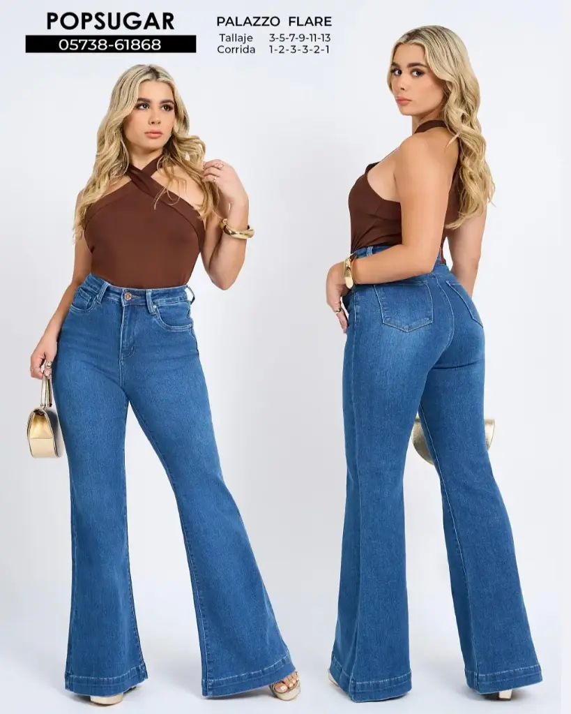 Jeans palazzo flare popsugar 61868