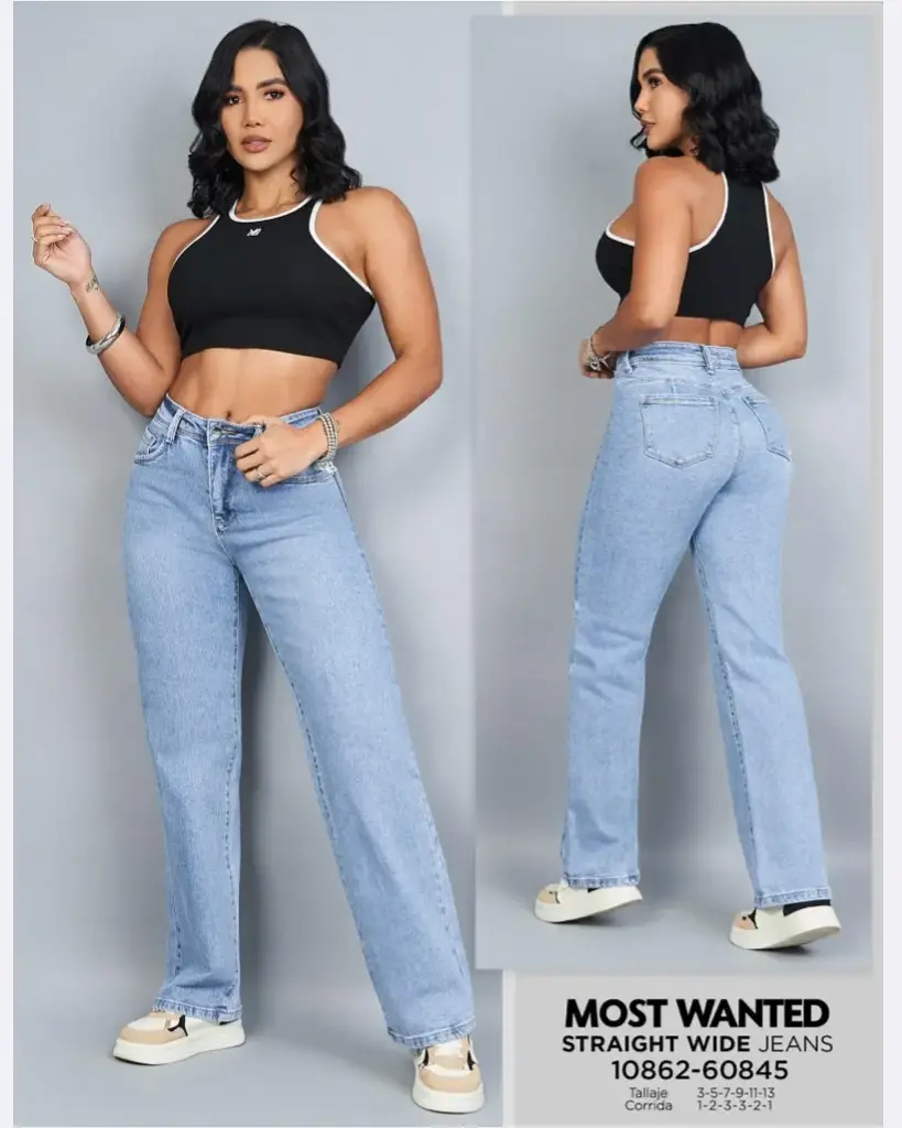 Jeans straight wide mostwanted 60845