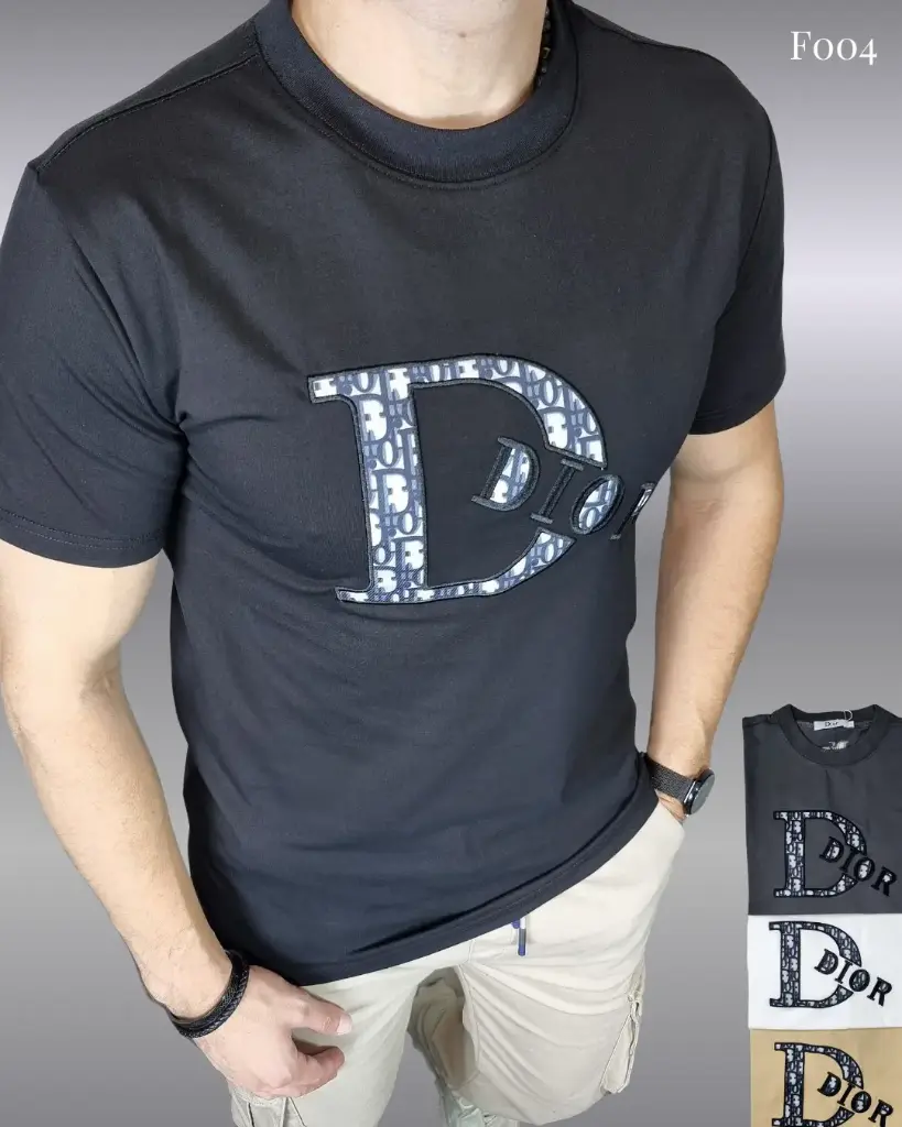 [FD004BM] Franela dior f004 (M, BLANCO)