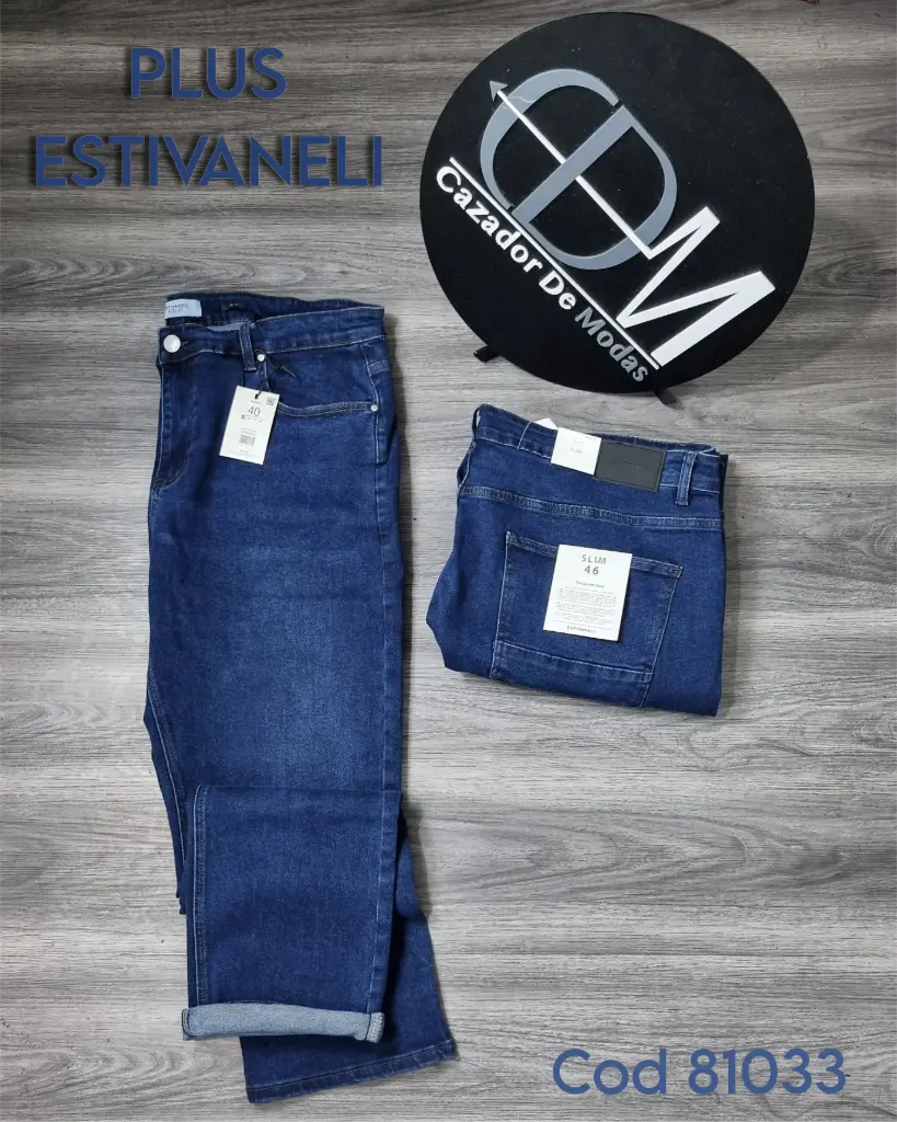 [JNP81033E40] Jeans slim plus estivaneli 81033 (40)