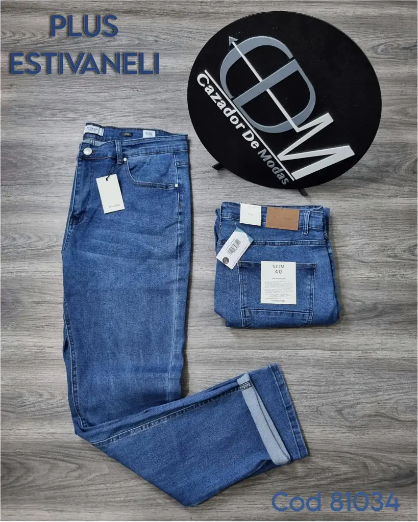 [JNP81034E40] Jeans slim plus estivaneli 81034 (40)